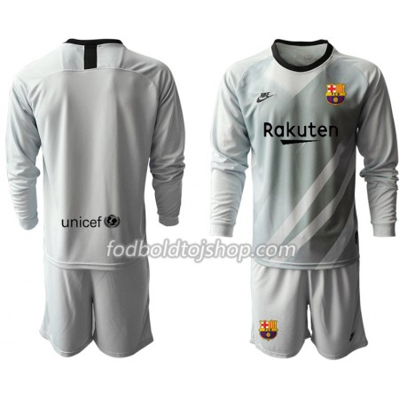 FC Barcelona Målmands Fodboldsæt Børn I 2019-20 L/S (+ Korte bukser)